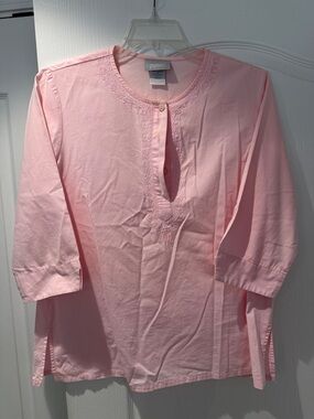 Blair Light Pink Cotton Tunic Top